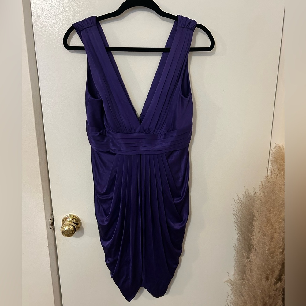 STUNNING BCBG MaxAzria Violet Drape Dress